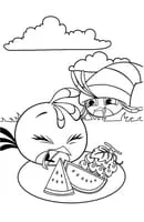 Angry Birds kleurplaat 14
